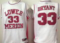 LOWER MERION HIGH SCHOOL White #33 BRYANT Jersey