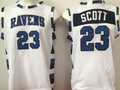 One Tree Hill Ravens White #23 SCOTT Jersey