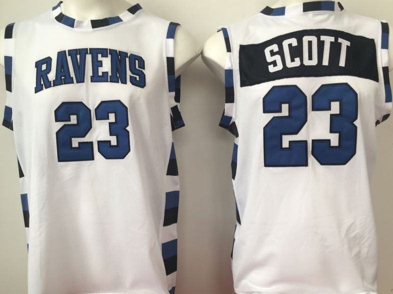 One Tree Hill Ravens White #23 SCOTT Jersey