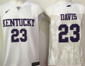 Kentucky Wildcats White #23 DAVIS Jersey