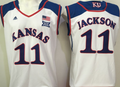 Kansas Jayhawks White #11 JACKSON Jersey