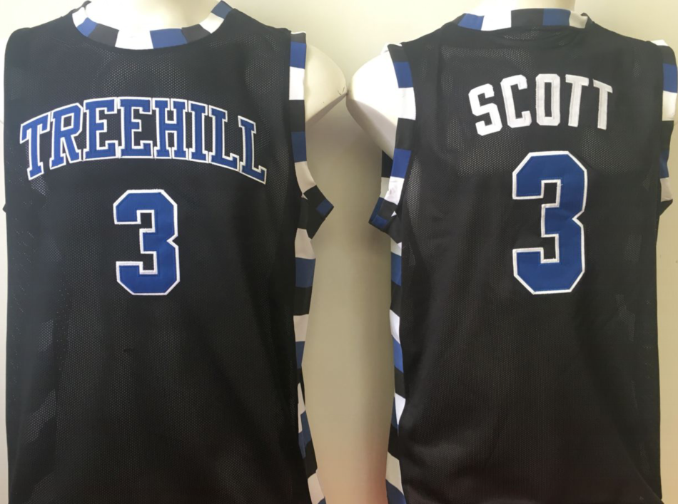One Tree Hill Ravens Black #3 SCOTT Jersey