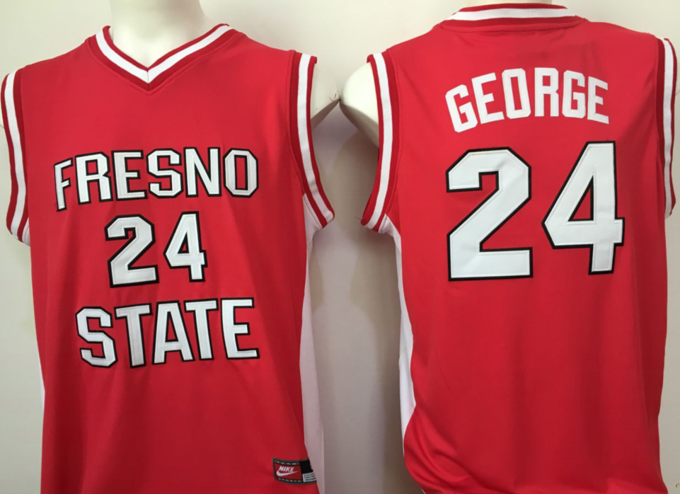 FRESNO STATE BULLDOGS Red #24 GEORGE Jersey