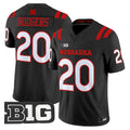 #20 Johnny Rodgers Nebraska Cornhuskers 2026 Alternate All-black Stitched Jersey