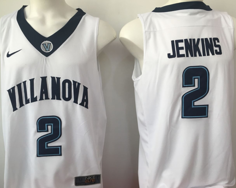Villanova Wildcats White #2 JENKINS Jersey