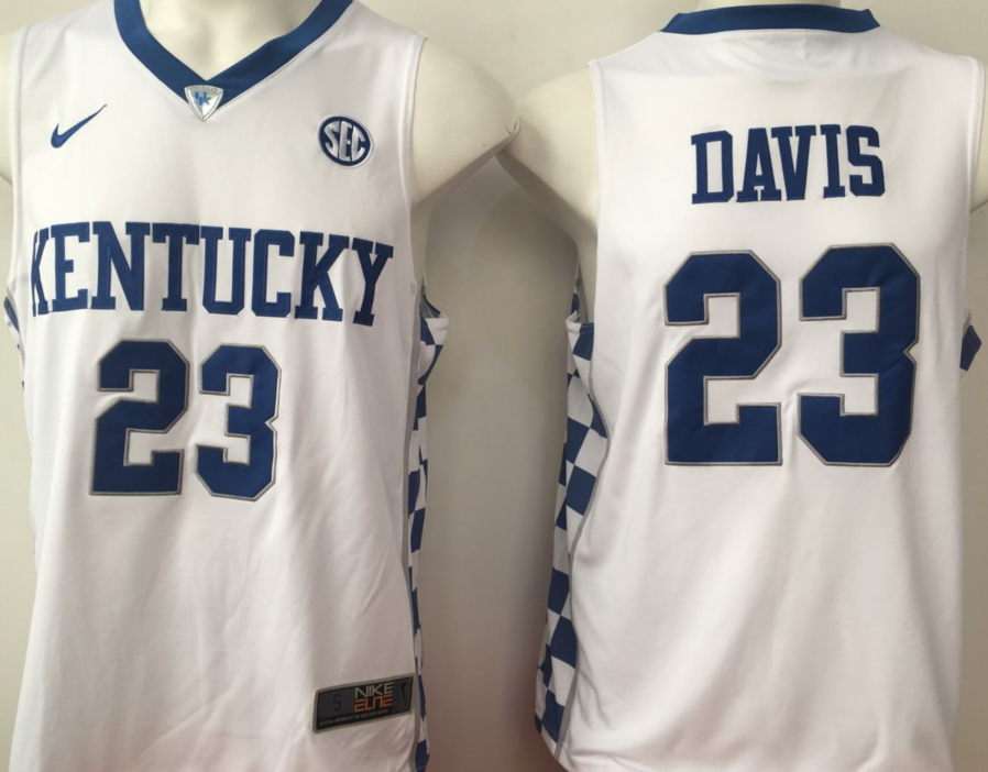 2017 Kentucky Wildcats White #23 DAVIS Jersey