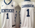 2017 Kentucky Wildcats White #1 LABISSIERE Jersey