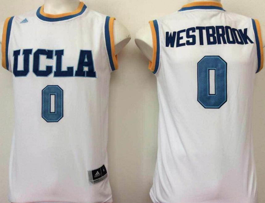 UCLA Bruins White #0 Westbrook Jersey