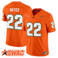 #22 Hayes Florida A&M Rattlers Men's 2026 Orange Stitched Football Jersey