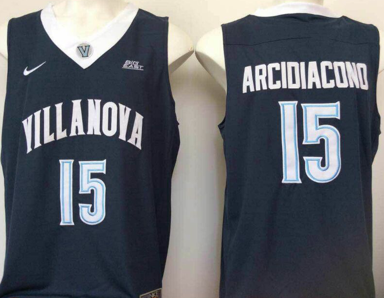 Villanova Wildcats Blue #15 ARCIDIACONO Jersey