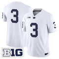 #3 Blank Stitched Jersey B1G Patch Penn State Nittany Lions 2026 White