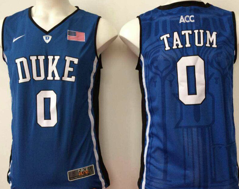 Duke Blue Devils Blue #0 TATUM Jersey
