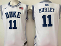 Duke Blue Devils White #11 HURLEY Jersey