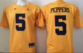 Michigan Wolverines YELLOW #5 PEPPERS Jersey