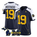 Men's Michigan Wolverines #19 Bryce Underwood Navy Alternate F.U.S.E. 2025