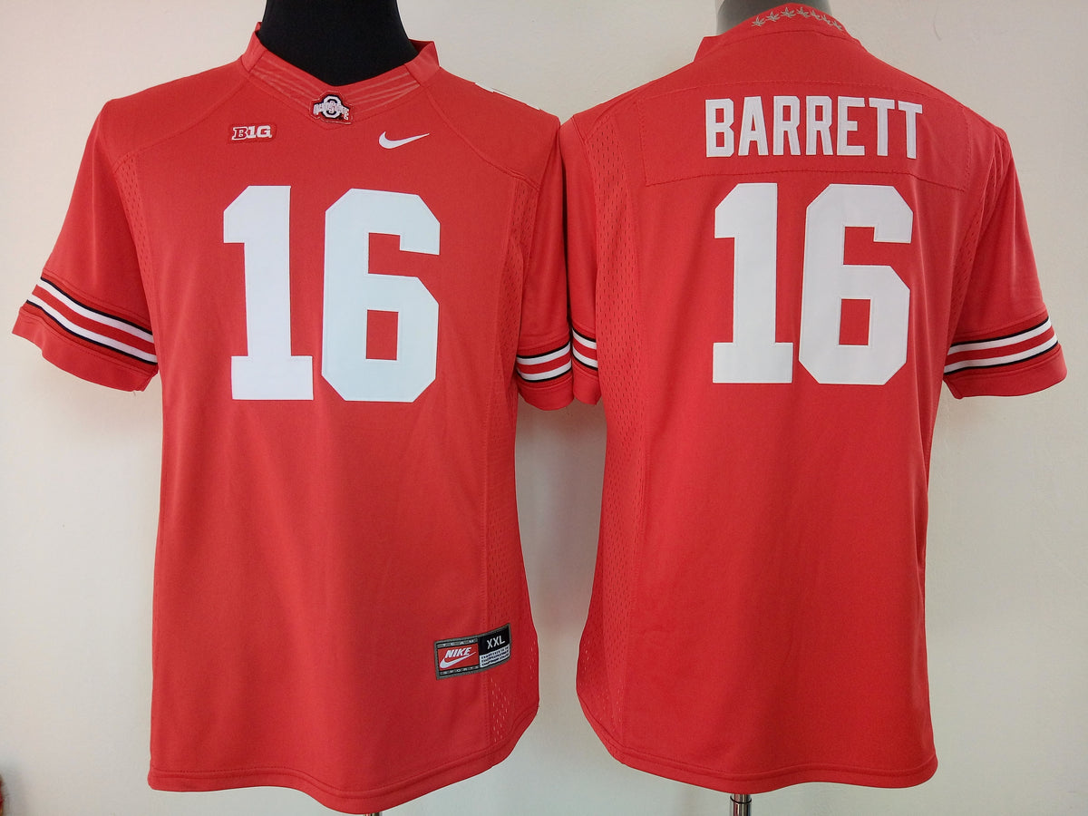 Womens Ohio State Buckeyes Red #16 BARRETT Jersey