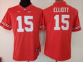 Womens Ohio State Buckeyes Red #15 ELLIOTT Jersey