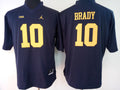 Womens Michigan Wolverines Blue #10 BRADY Jersey