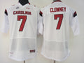 Womens South Carolina Gamecock White #7 CLOWNEY Jersey