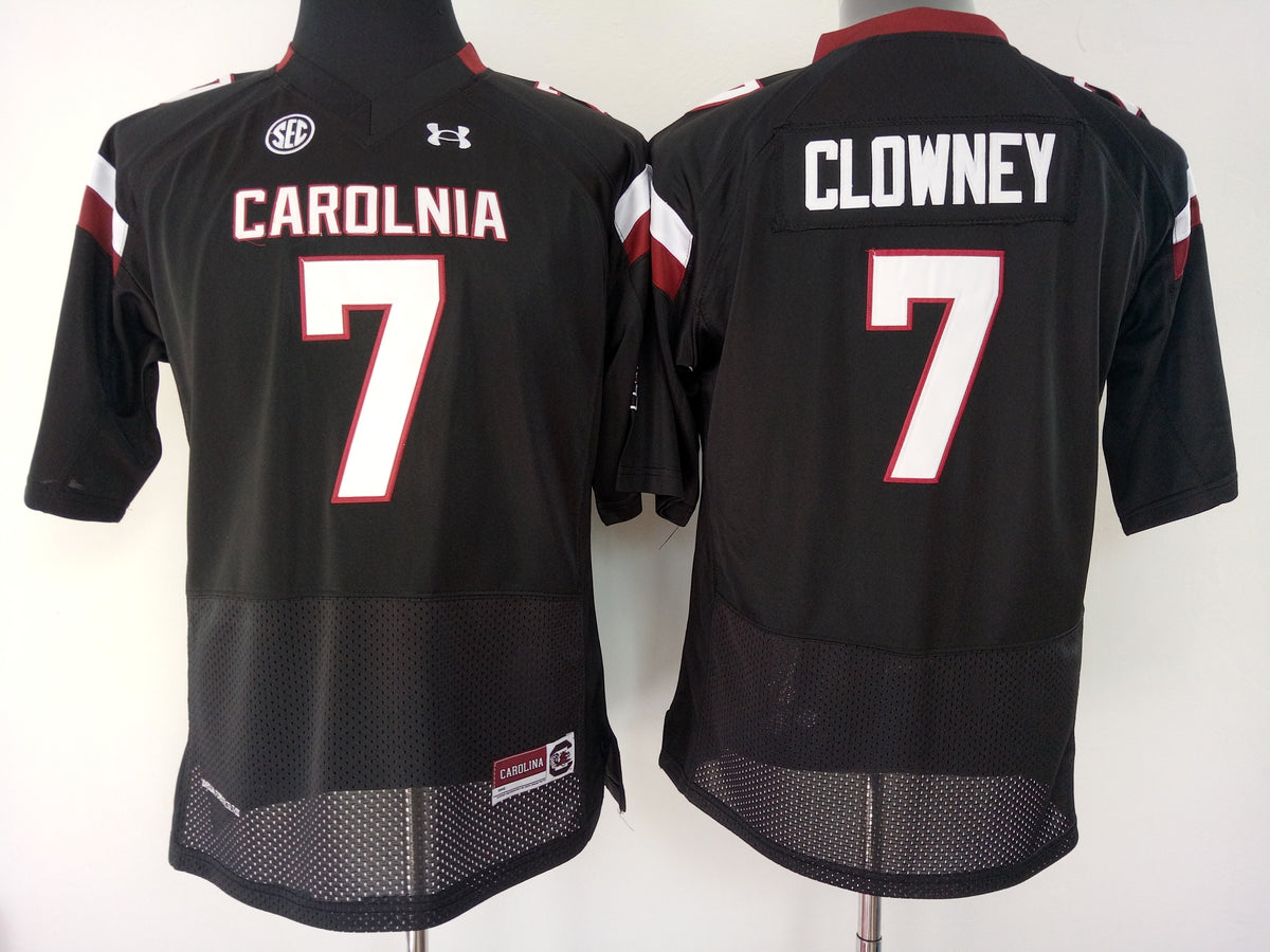 Womens South Carolina Gamecock Black #7 CLOWNEY Jersey