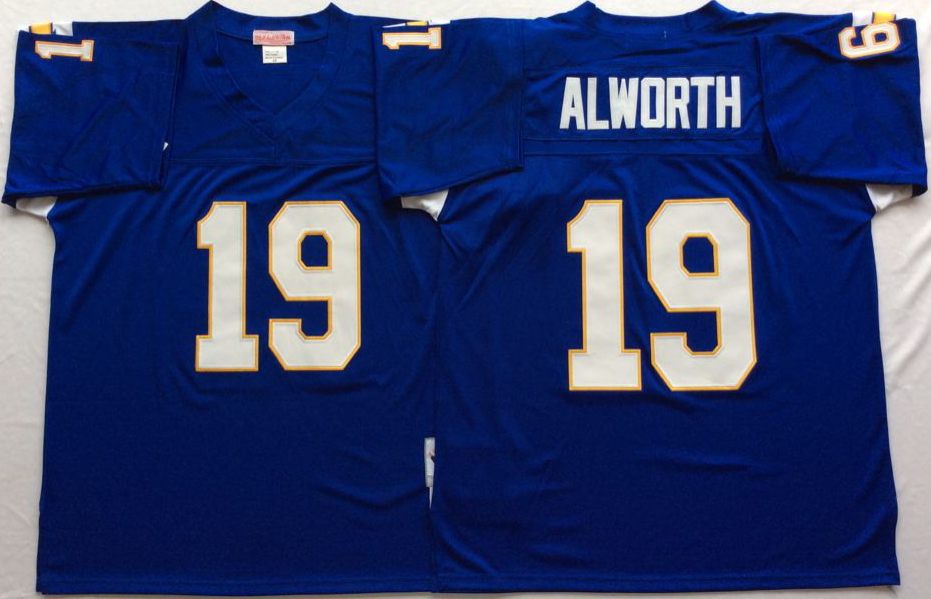 San Diego Chargers Blue #19 ALWORTH Jersey