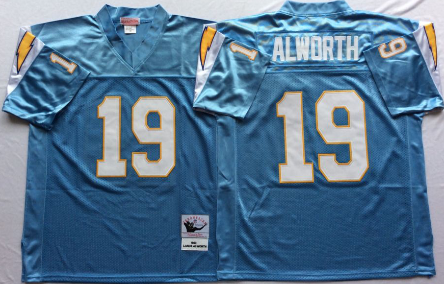 San Diego Chargers Blue  #19 ALWORTH Jersey