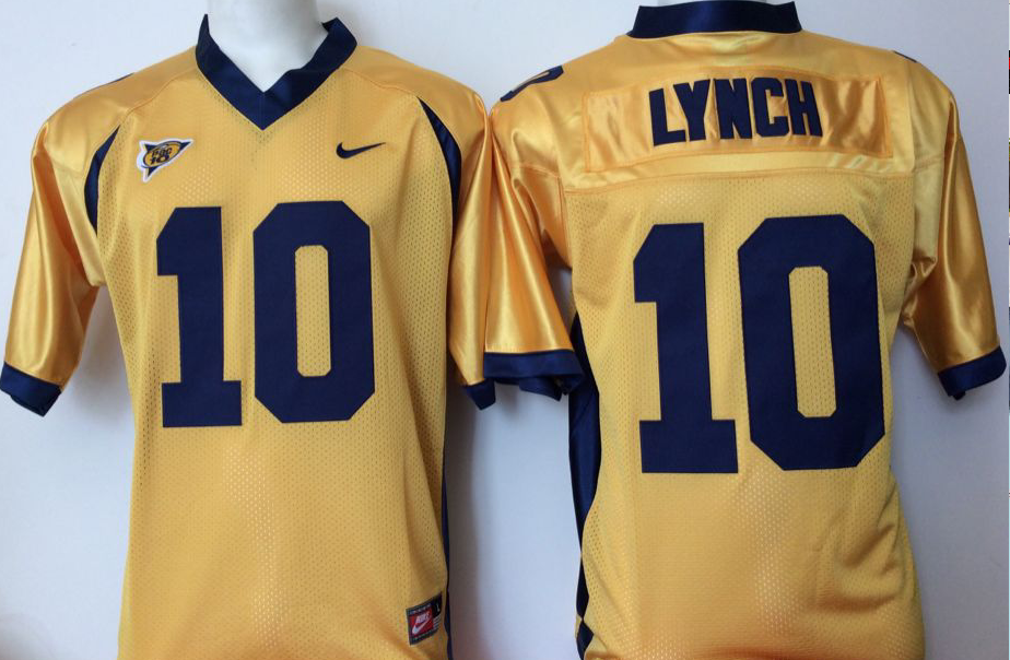 California Golden Bears YELLOW #10 LYNCH Jersey