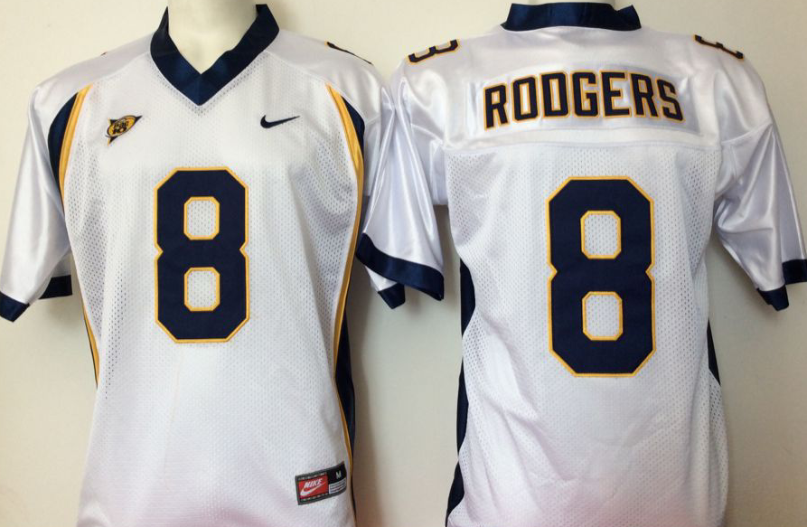 California Golden Bears White #8 RODGERS Jersey