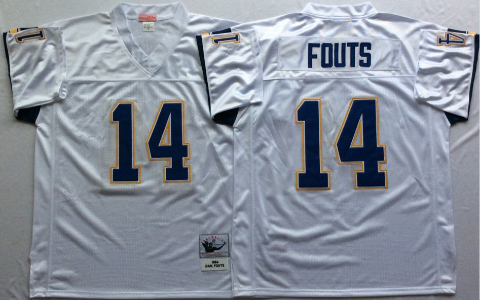 San Diego Chargers White #14 FOUTS Jersey