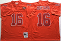 San Francisco 49ers Red #16 MONTANA Jersey
