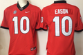 Georgia Bulldogs Red #10 EASON Jersey