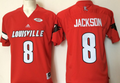 Louisville Cardinals Red #8  JACKSON Jersey