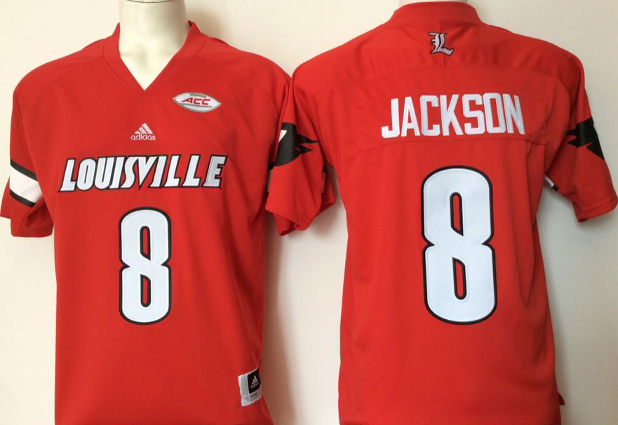 Louisville Cardinals Red #8  JACKSON Jersey