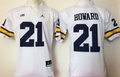 Michigan Wolverines White #21 HOWARD Jersey