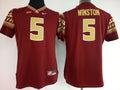 Womens Florida State Seminoles Red #5 WINSTON Jersey