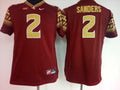 Womens Florida State Seminoles Red #2 SANDERS Jersey
