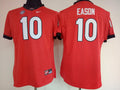 Womens Georgia Bulldogs Red #10 EASON Jersey
