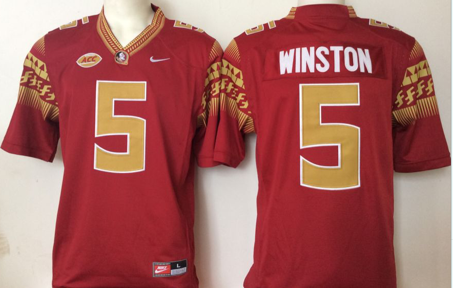 Florida State Seminoles Red #5 WINSTON Jersey