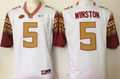 Florida State Seminoles White #5 WINSTON Jersey