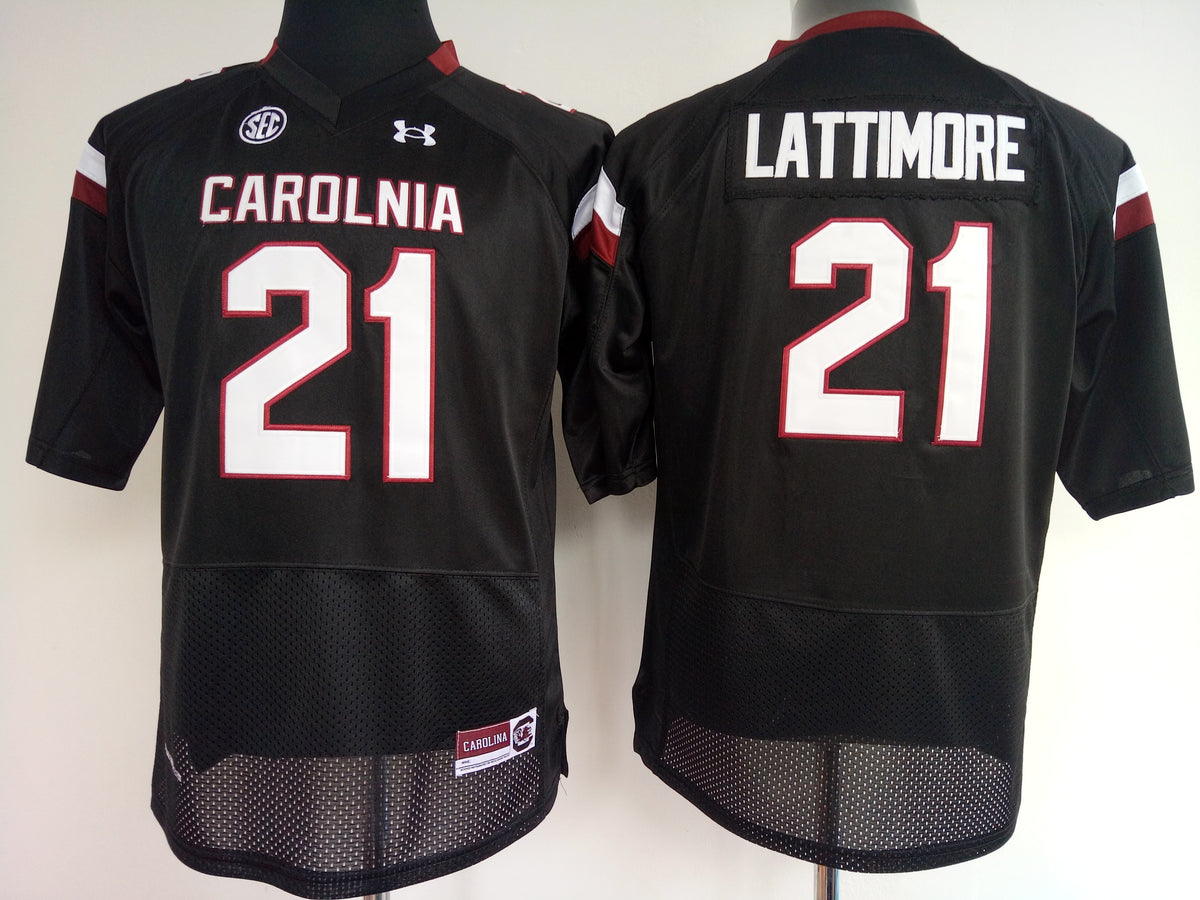 Womens South Carolina Gamecock Black #21 LATTIMORE Jersey