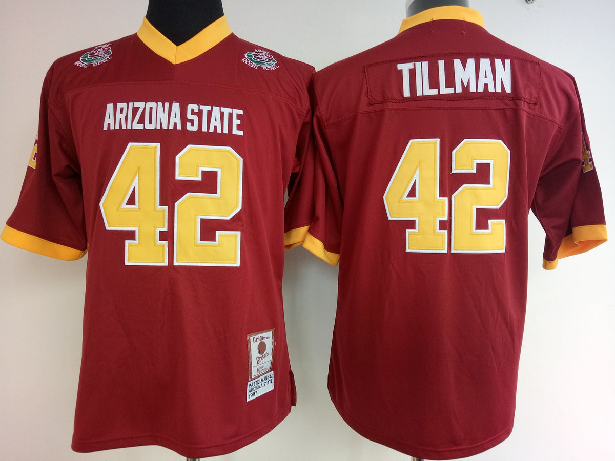 Womens Arizona State Sun Devils RED #42 TILLMAN Jersey
