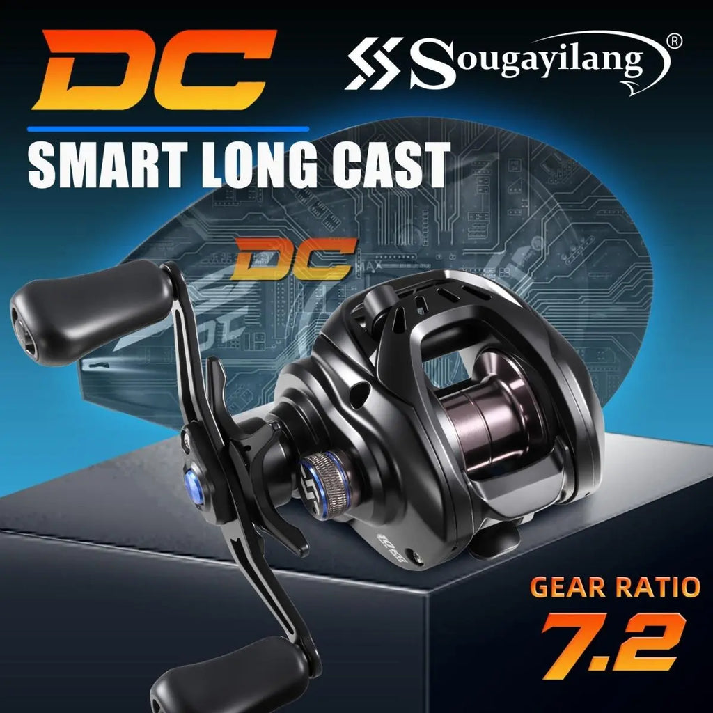 ⏳LIMITED TIME: 50% OFF! 🎣 DC Baitcasting Fishing Reel - Digital Braking System (Say Goodbye to Backlash!) - 7.2:1 High Speed - For Predatory Fishing in Fresh & Salt Water