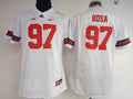 Womens Ohio State Buckeyes White #97 BOSA Jersey