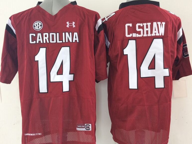 South Carolina Gamecock Red #14 C.SHAW Jersey