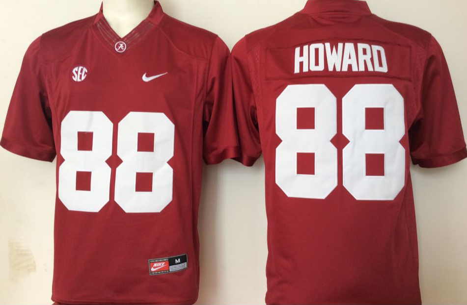 Alabama Crimson Tide Red #88 HOWARD Jersey
