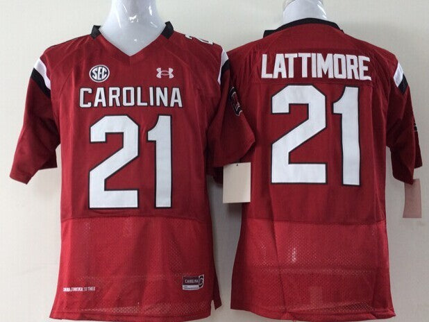 South Carolina Gamecock Red #21 LATTIMORE Jersey