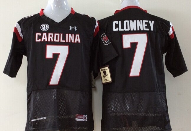 South Carolina Gamecock Black #7 CLOWNEY Jersey