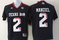 YouthTexas A M black #2 MANZIEL Jersey