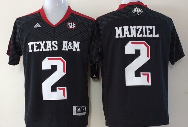 YouthTexas A M black #2 MANZIEL Jersey