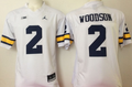 Michigan Wolverines White #2 WOODSON Jersey